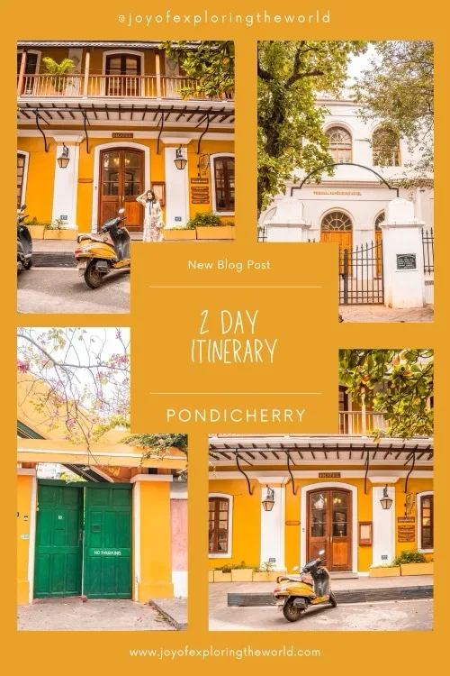2 Day itinerary for Pondicherry , also called Puducherry. These are the pinterest pins