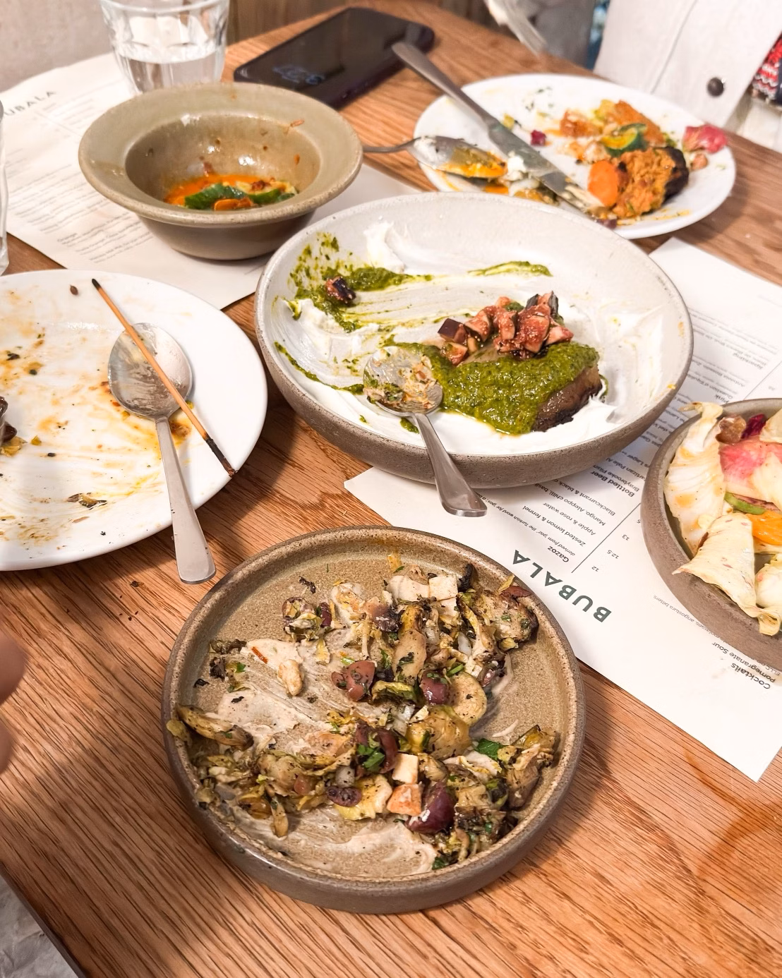 Bubala Soho review - our plates