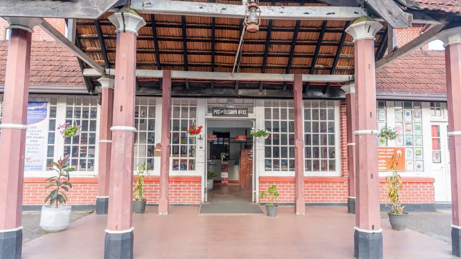 Historic post office building entrance