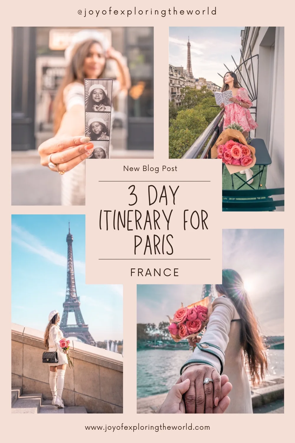 3 Day itinerary for Paris Pin