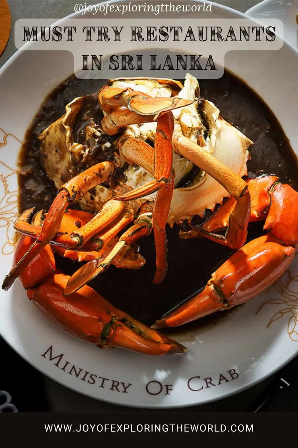 Delicious crab dish from Sri Lanka