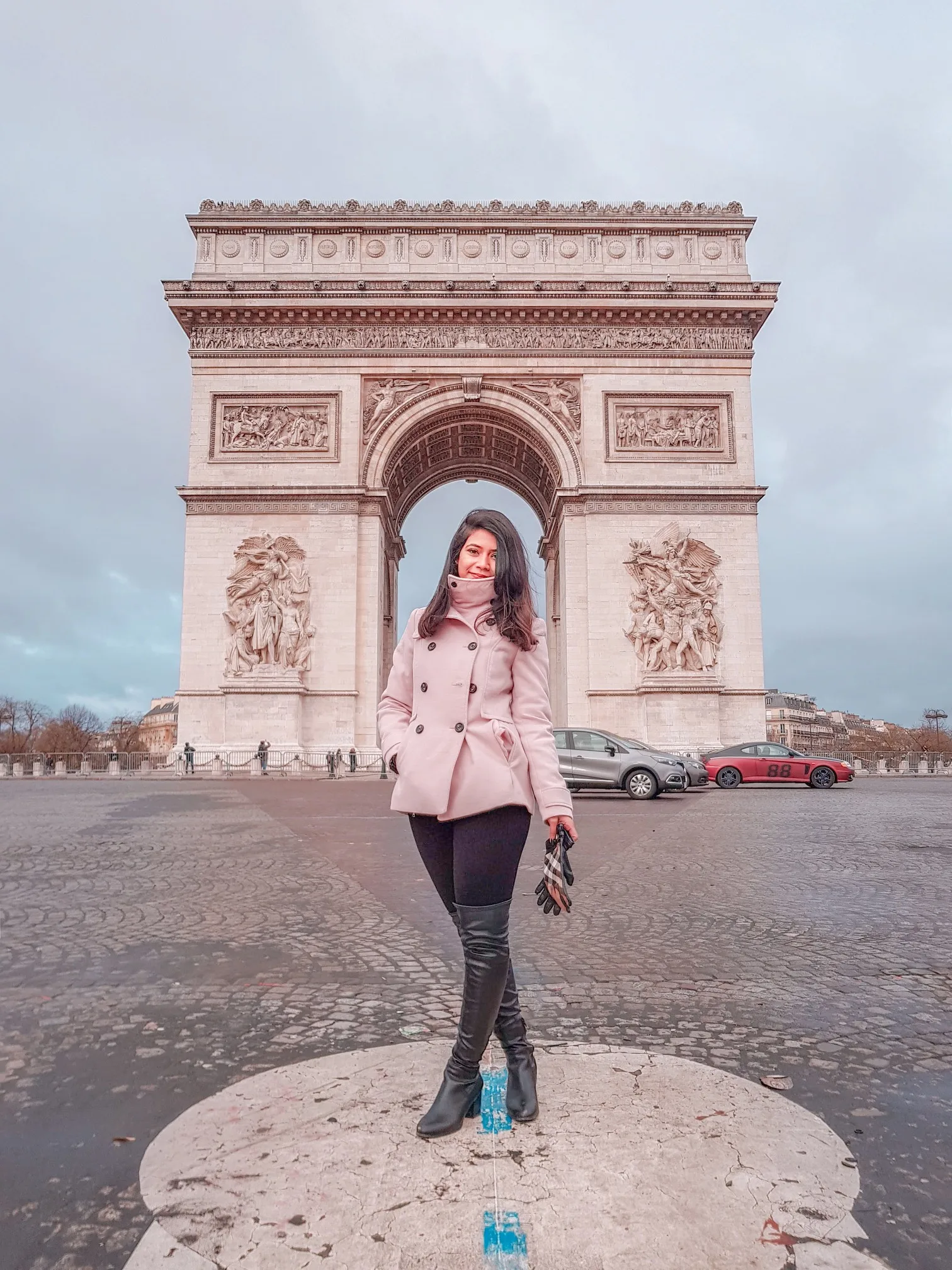 Arc de Triomphe Paris at golden hour